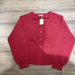 Aritzia Rich burgundy Cardigan Sweater